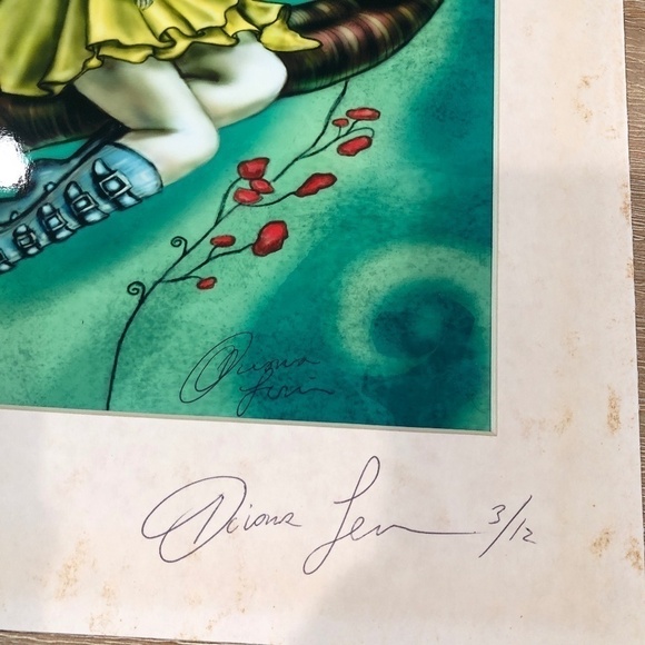 SNOW Queen print, matted, signed Diana Levin - Picture 2 of 5